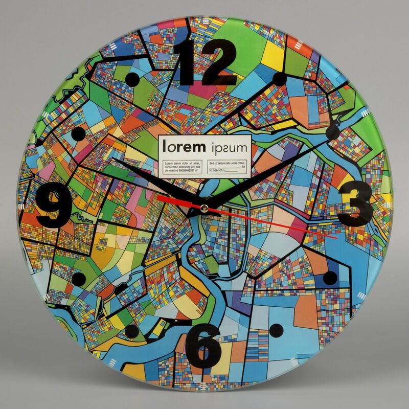 Часы стеклянные на заказ Time Wheel арт.18865.01