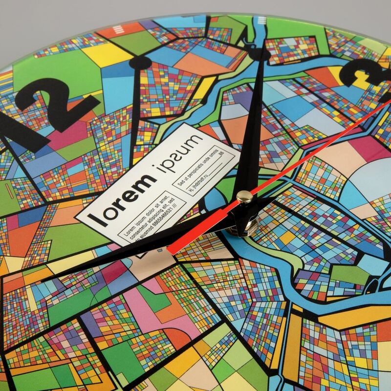 Часы стеклянные на заказ Time Wheel арт.18865.01