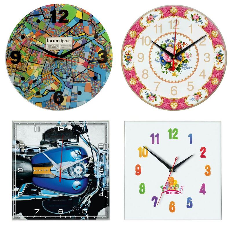 Часы стеклянные на заказ Time Wheel арт.18865.01