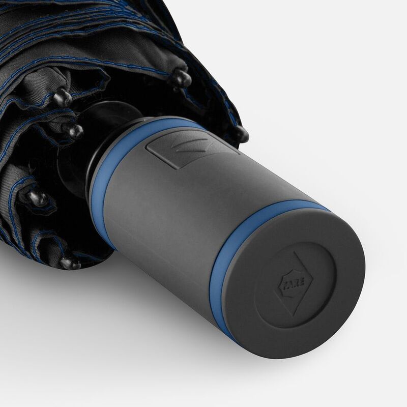 Зонт складной AOC Mini с цветными спицами, темно-синий арт.64715.43