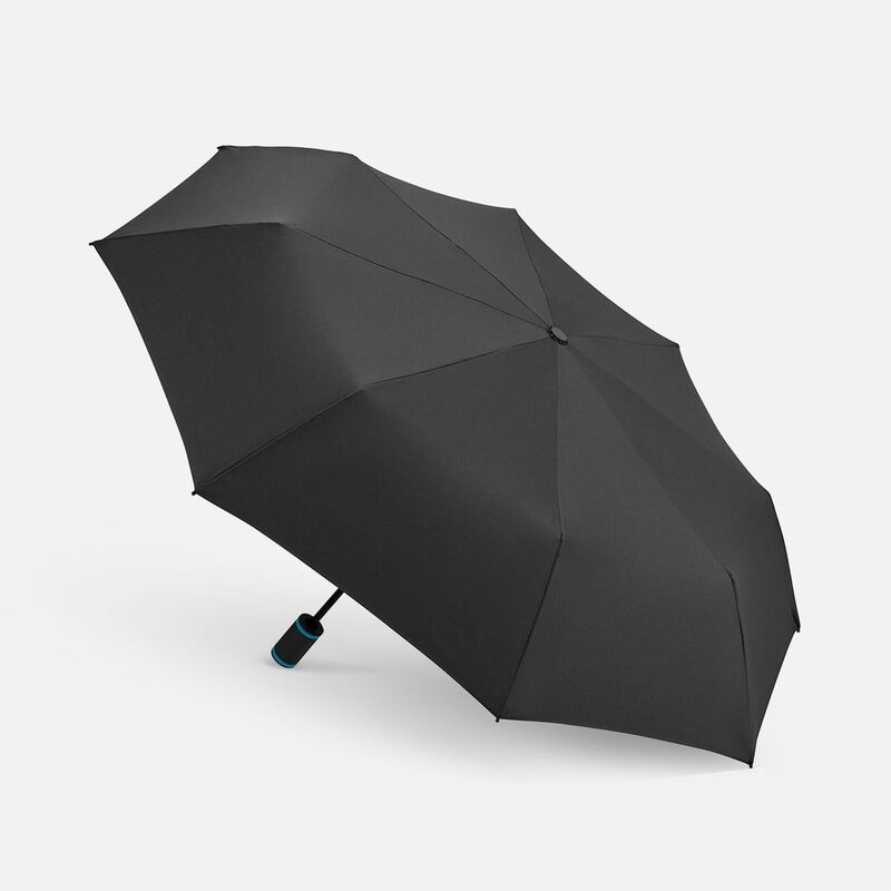 Зонт складной AOC Mini с цветными спицами, бирюзовый арт.64715.14