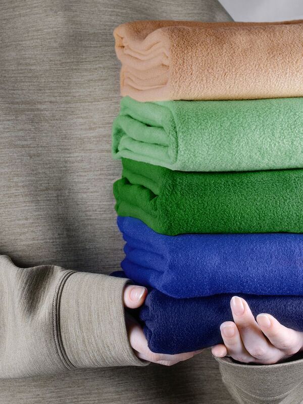 Флисовый плед Warm&Peace, бежевый арт.7669.00