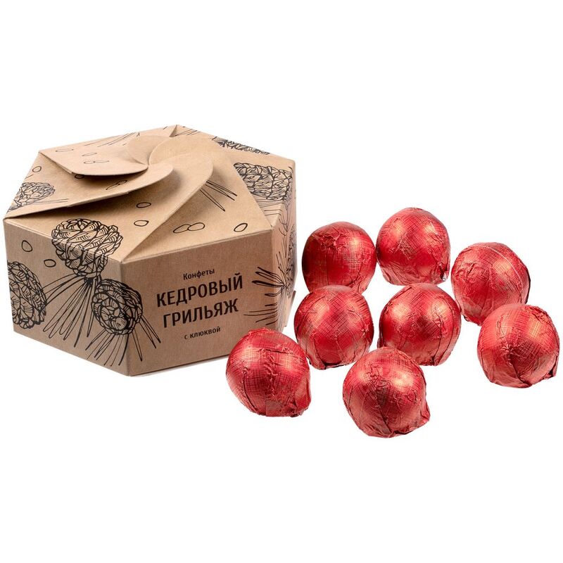 Конфеты &laquo;Мягкий кедровый грильяж&raquo; с клюквой арт.13646.00