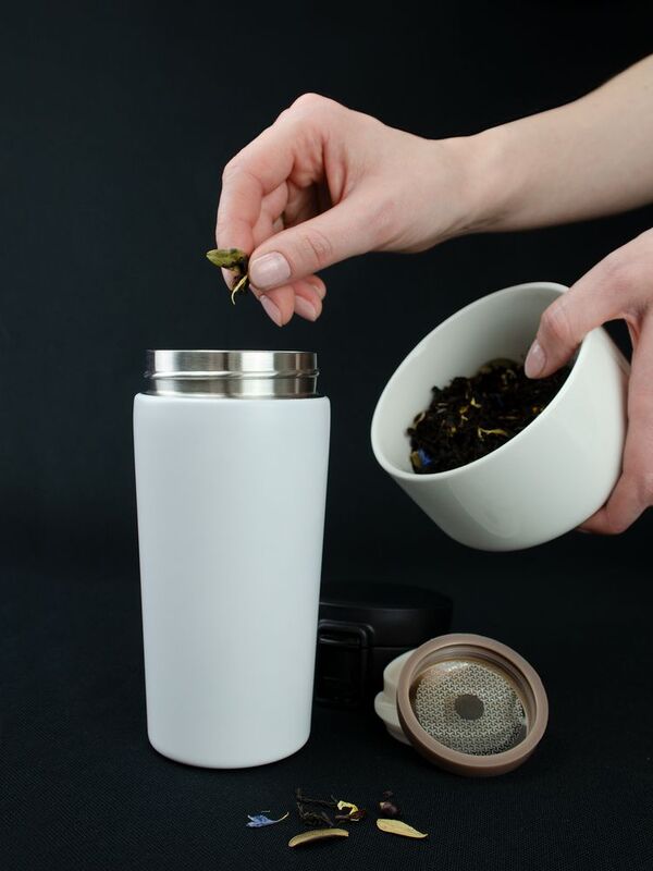 Термостакан с ситечком No Leak Infuser, белый арт.13650.60