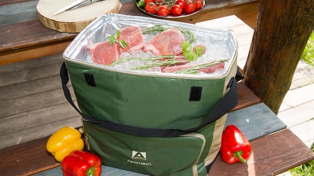 Термосумка с люком &laquo;Арктика&raquo;, M, зеленая арт.13676.90