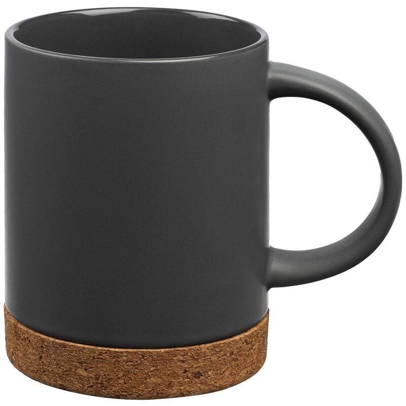 Кружка с пробковой подставкой Corky, серая арт.12894.11