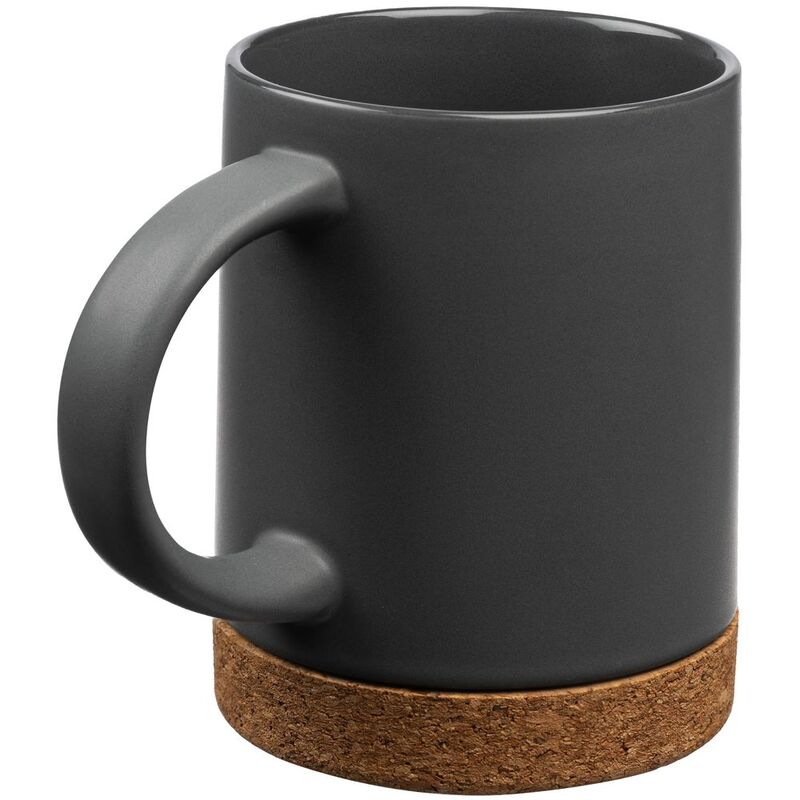 Кружка с пробковой подставкой Corky, серая арт.12894.11