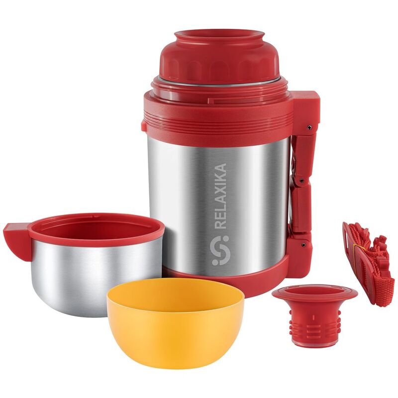 Термос для еды и напитков Relaxika 800, стальной арт.13793.10