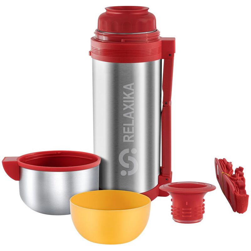 Термос для еды и напитков Relaxika 1500, стальной арт.13794.10