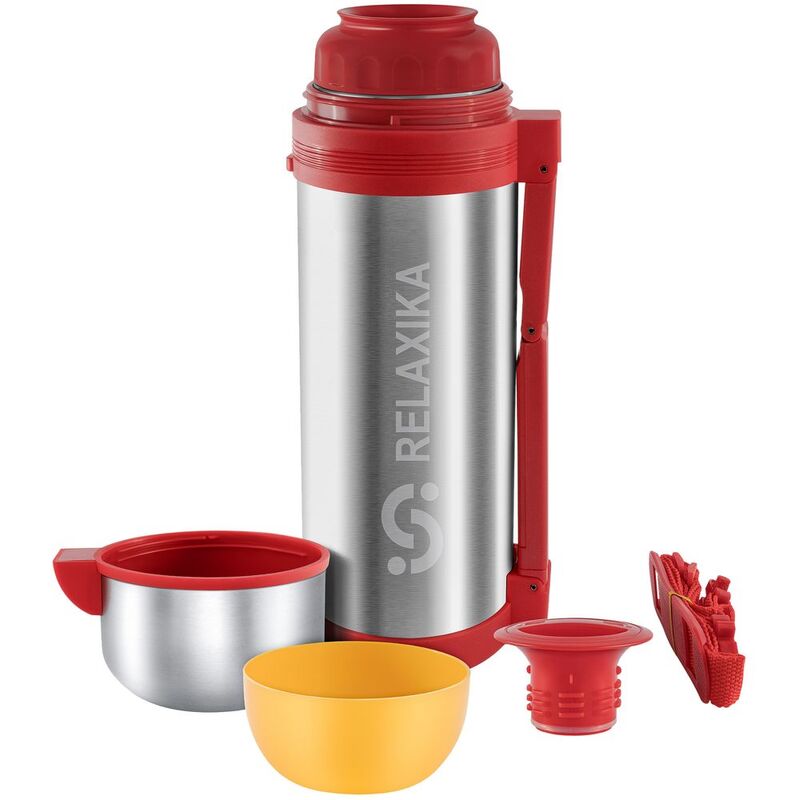 Термос для еды и напитков Relaxika 1800, стальной арт.13795.10