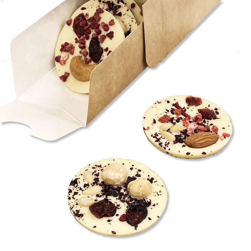 Шоколадные конфеты Mendiants, белый шоколад арт.13740.01