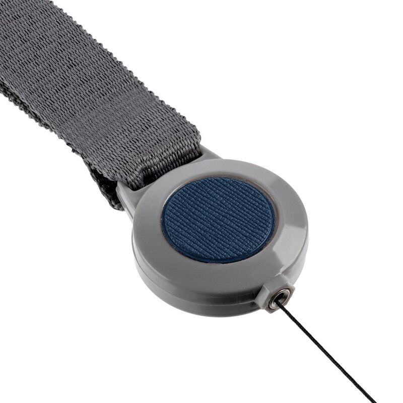 Чехол для пропуска с лентой и ретрактором Devon, синий арт.13773.40