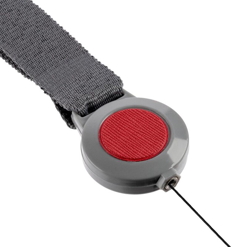 Чехол для пропуска с лентой и ретрактором Devon, красный арт.13773.50