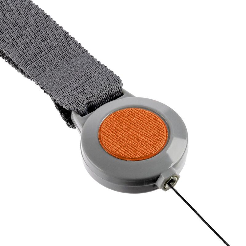 Чехол для карточки с лентой и ретрактором Devon, оранжевый арт.13772.20