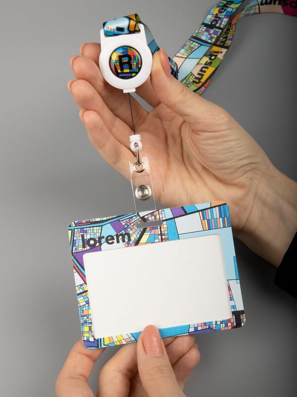 Карман для пропуска Saff Plus на заказ, горизонтальный арт.18903.02