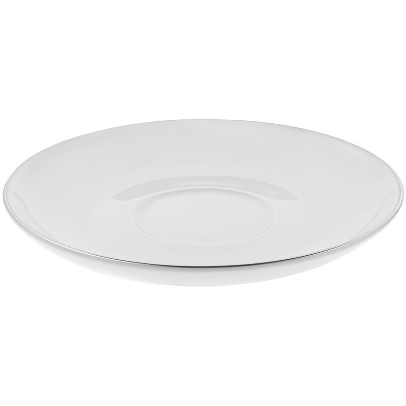 Кофейная пара Select, белая с серебристой отводкой арт.13775.11