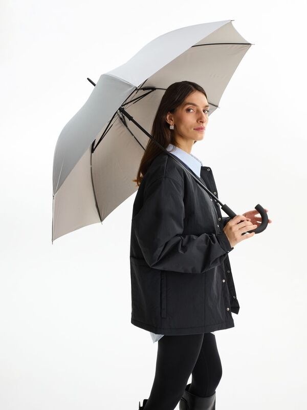 Зонт-трость Wind, серебристый арт.15980.10