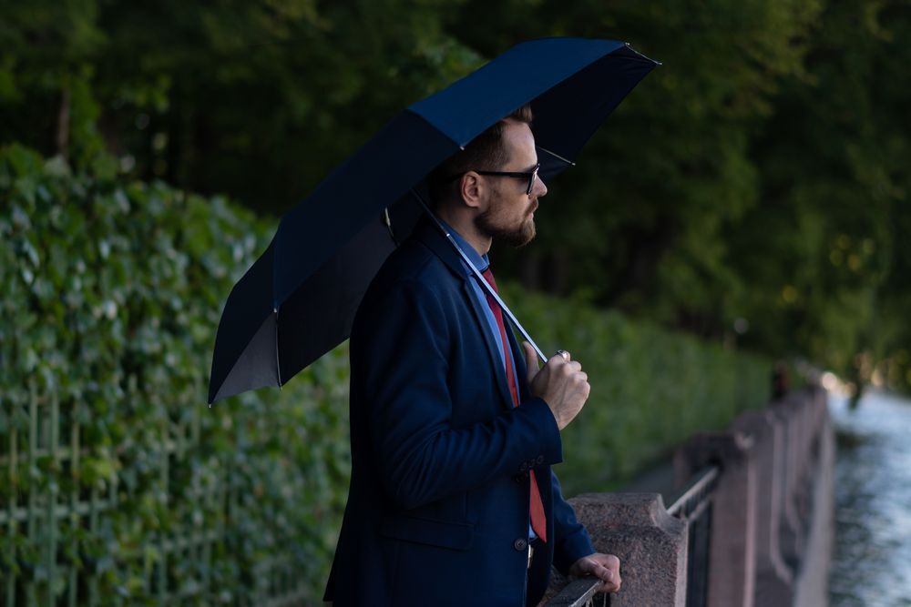 Зонт складной Comfort, черный арт.17315.30