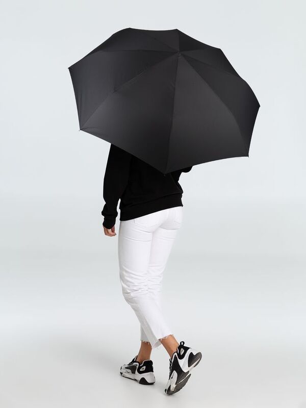 Зонт складной Fiber, черный арт.17321.30