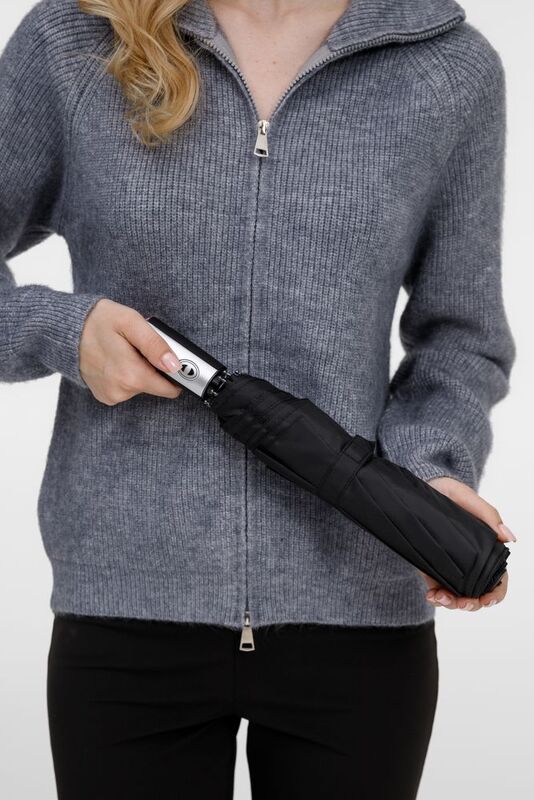 Зонт складной Fiber, черный арт.17321.30