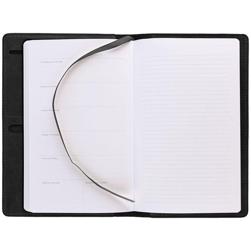 Еженедельник-портфолио Remini, недатированный, черный арт.55602.30