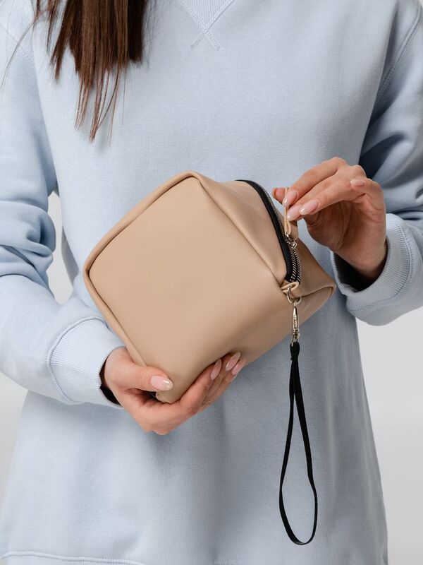 Дорожная косметичка Cubo, бежевая арт.13834.16