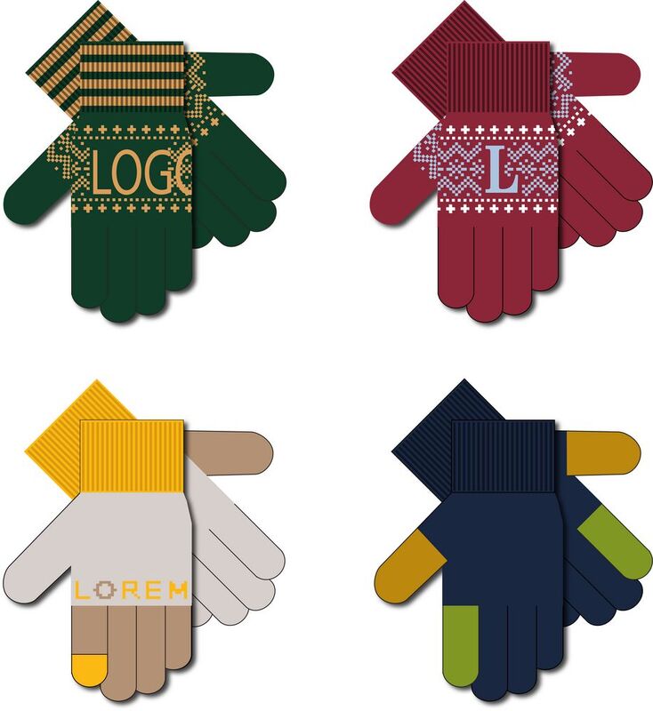 Перчатки на заказ Guanti, полушерсть арт.18922.02