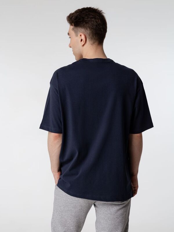 Футболка оверсайз мужская Boxy Men, темно-синяя арт.03806319