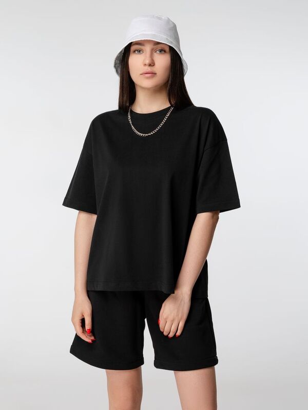 Футболка оверсайз женская Boxy Women, черная арт.03807309