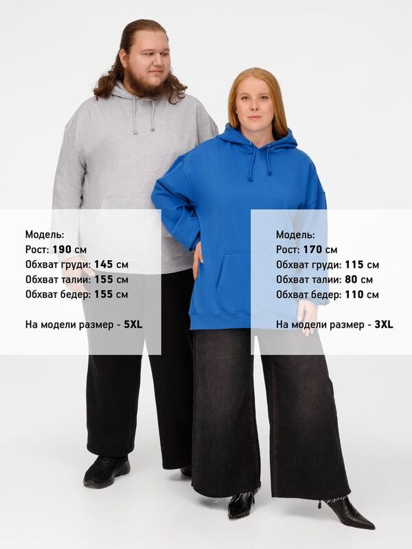 Худи унисекс Condor, серый меланж арт.03815360