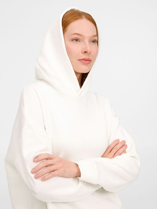 Худи оверсайз унисекс Tolla, молочное арт.21118.60