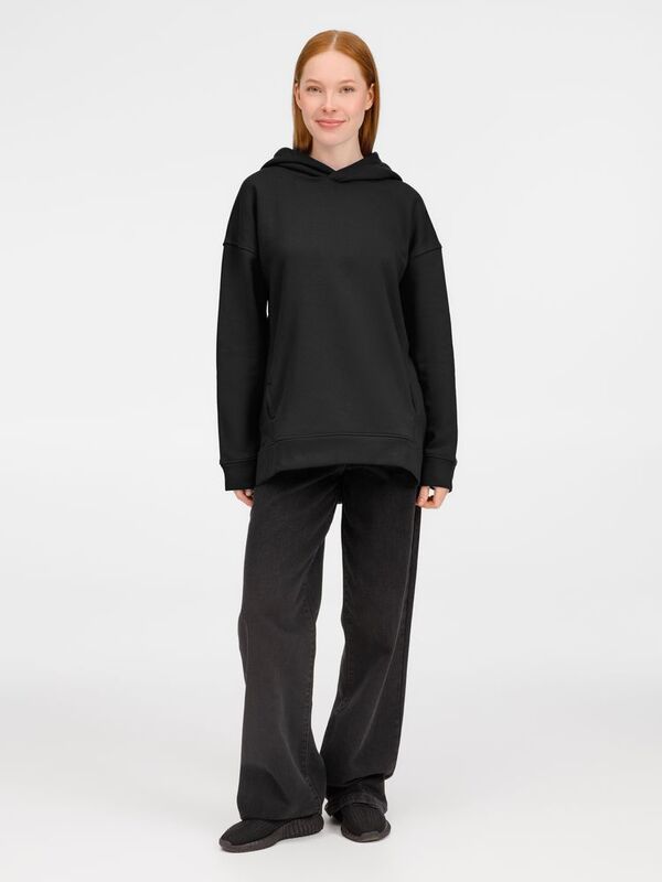 Худи оверсайз унисекс Tolla, черное арт.21118.30