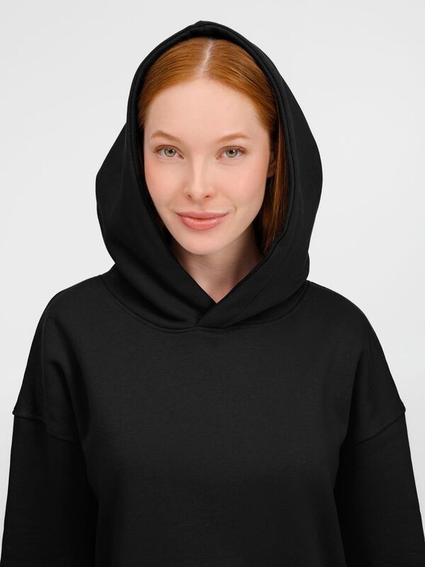 Худи оверсайз унисекс Tolla, черное арт.21118.30