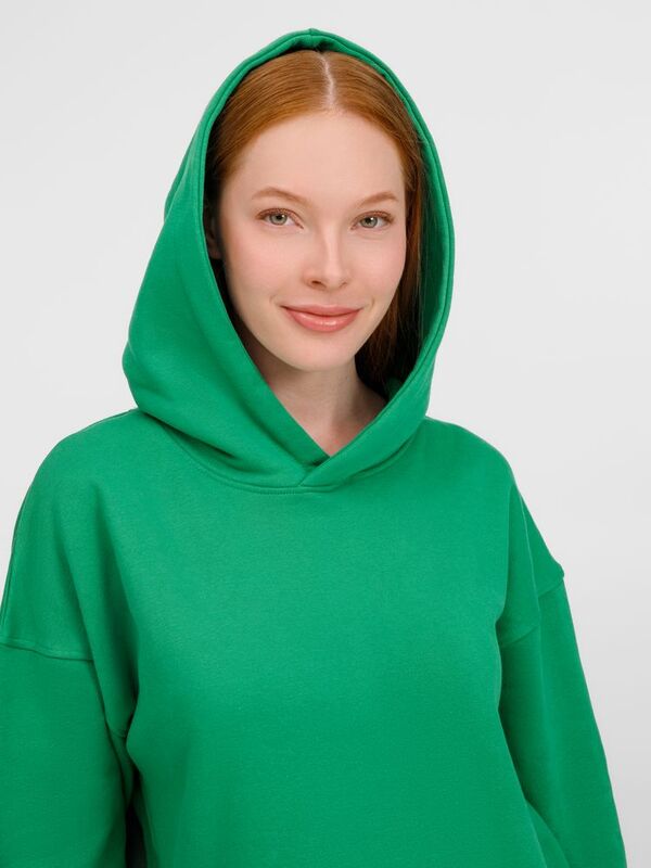 Худи оверсайз унисекс Tolla, зеленое арт.21118.90