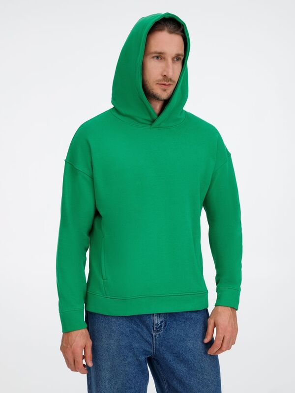 Худи оверсайз унисекс Tolla, зеленое арт.21118.90