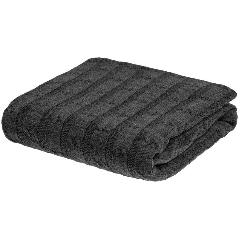 Плед Trenza, темно-серый арт.23348.31