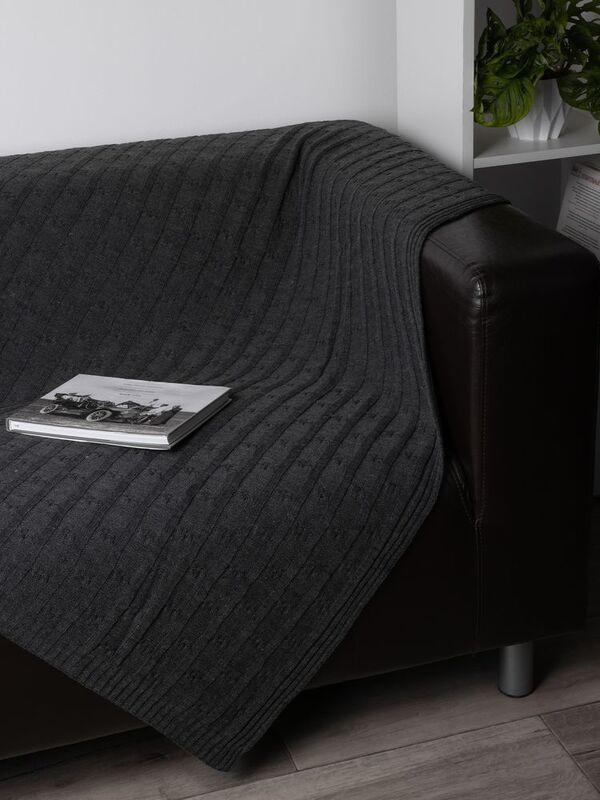 Плед Trenza, темно-серый арт.23348.31