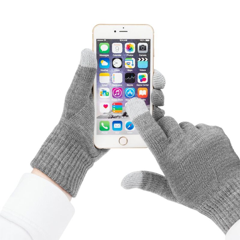 Перчатки сенсорные Real Talk, серые арт.52802.10