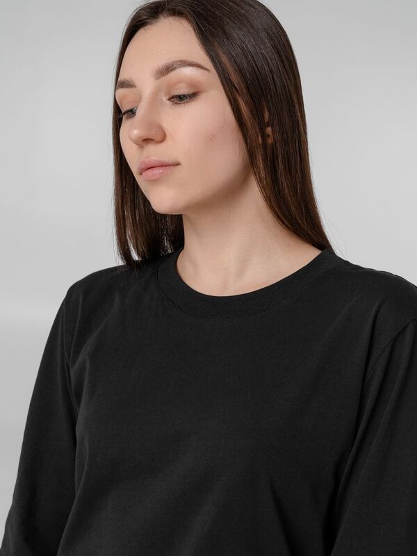 Футболка с длинным рукавом Lehta, черная арт.14215.30