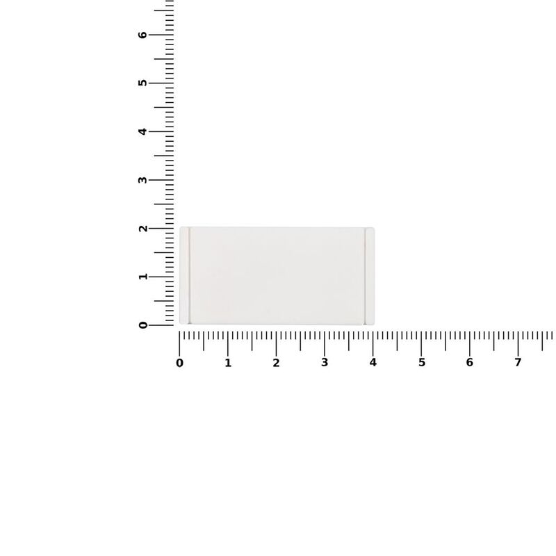 Лейбл из ПВХ Dzeta, XS, белый арт.13916.60