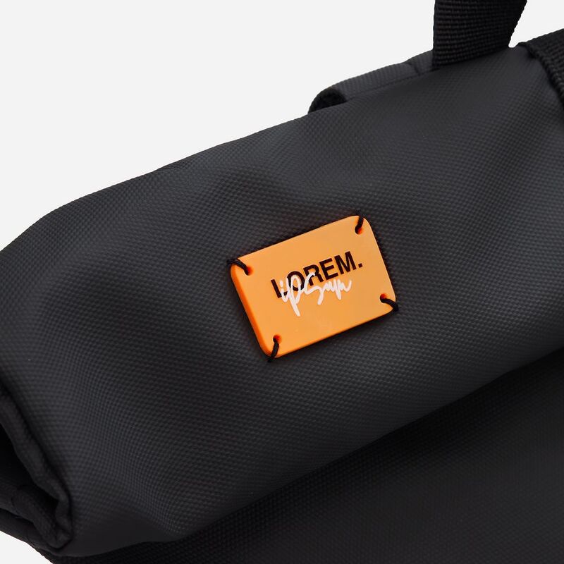 Лейбл из ПВХ Dzeta, XS, оранжевый неон арт.13916.22