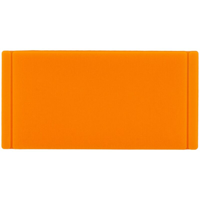 Лейбл из ПВХ Dzeta, XS, оранжевый неон арт.13916.22