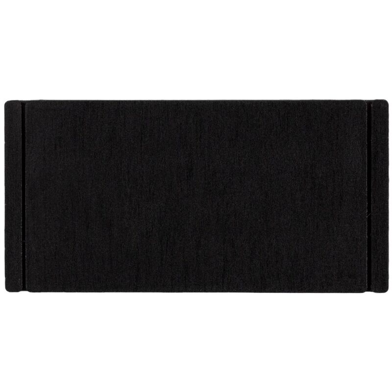 Лейбл из ПВХ Dzeta, XS, черный арт.13916.30