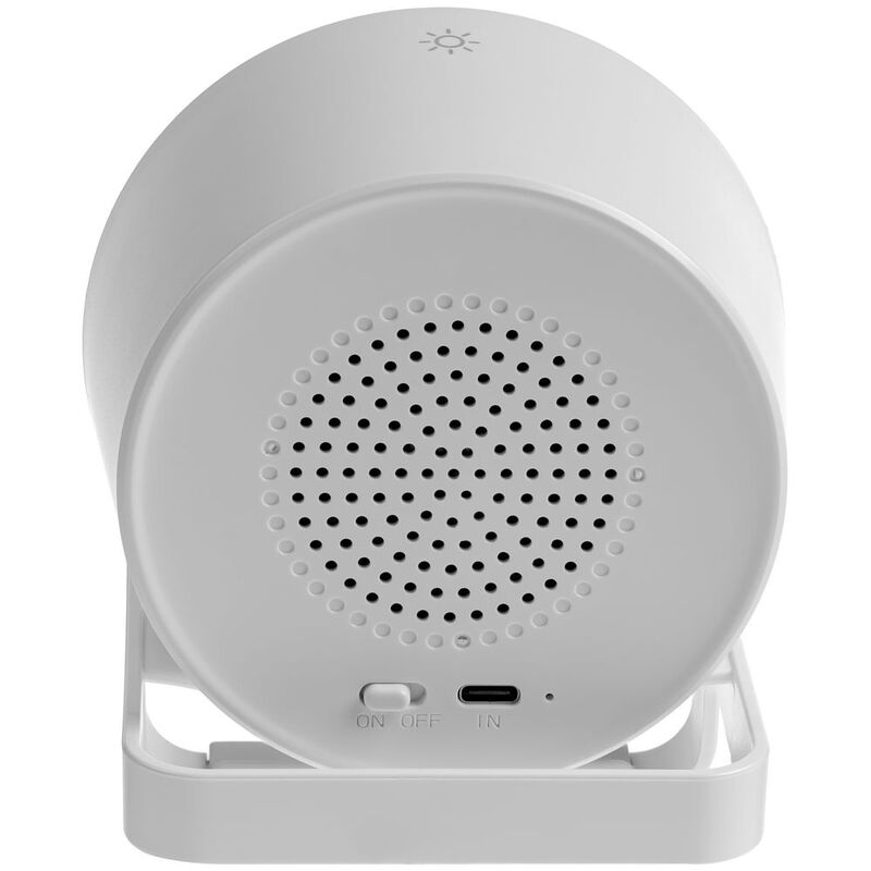 Лампа с колонкой и беспроводной зарядкой moonLight, белая арт.13927.60