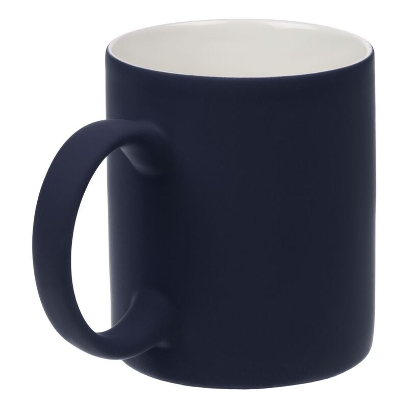 Кружка Promo Soft с покрытием софт-тач, темно-синяя арт.14654.43