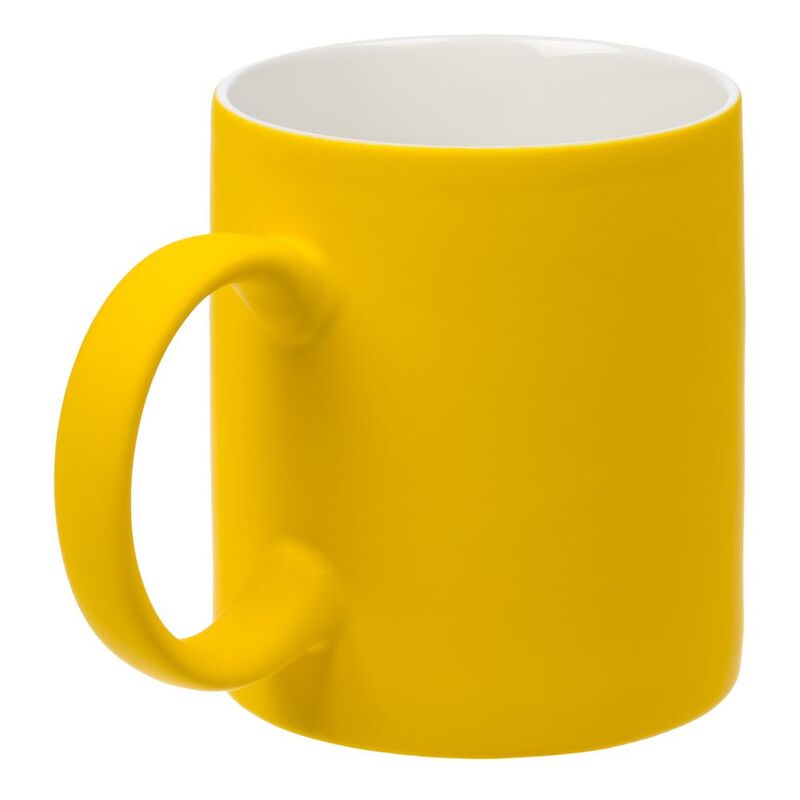 Кружка Promo Soft с покрытием софт-тач, желтая арт.14654.80