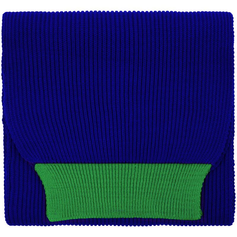 Шарф Snappy, синий с зеленым арт.76262.94