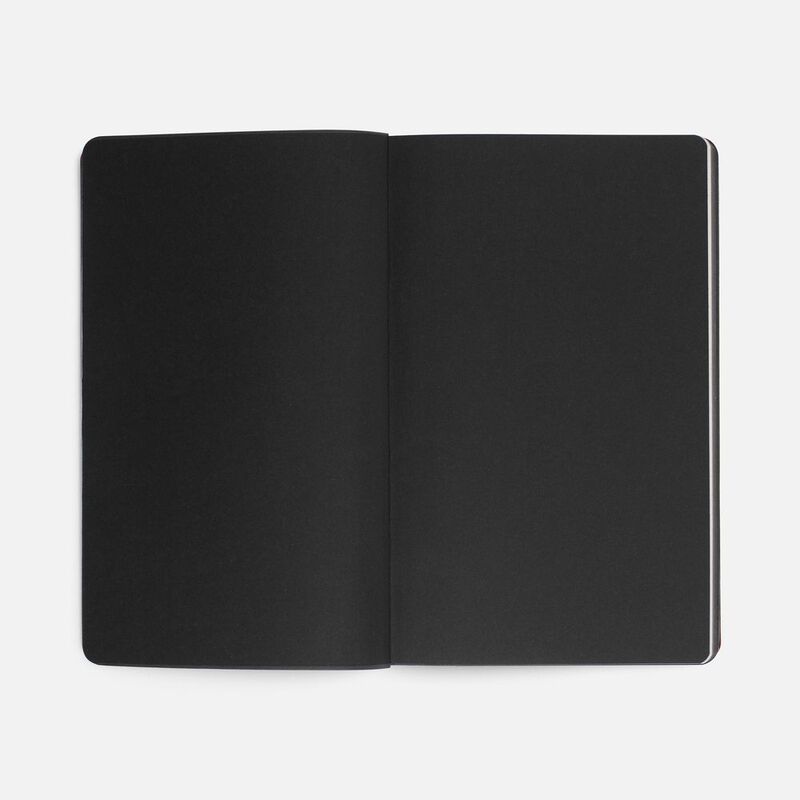 Ежедневник Trait, недатированный, черный с голубым арт.14097.34