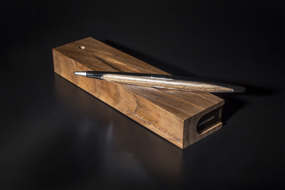 Шариковая ручка Cambiano Shiny Chrome Walnut арт.14219.10