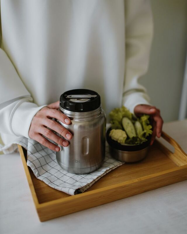 Термос для еды Jerrycan 700, вакуумный, стальной матовый арт.14703.11
